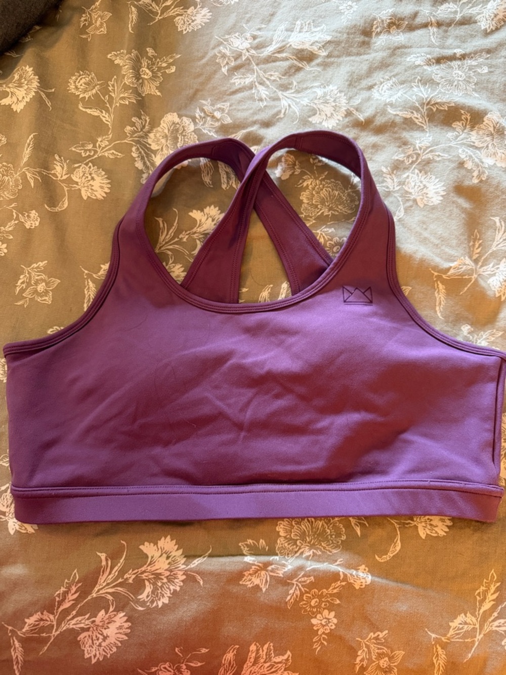 Women’s Purple cross back Sports Bra - Royal Change